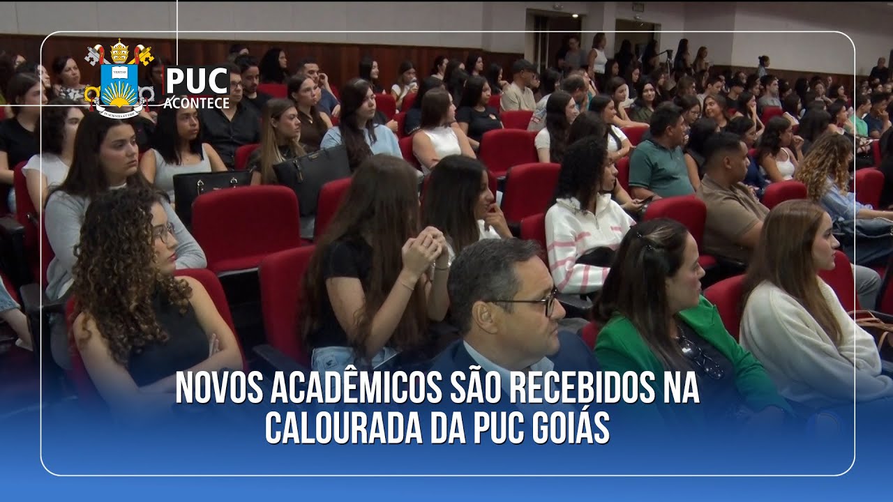 NOVOS ACADÊMICOS SÃO RECEBIDOS NA CALOURADA DA PUC GOIÁS