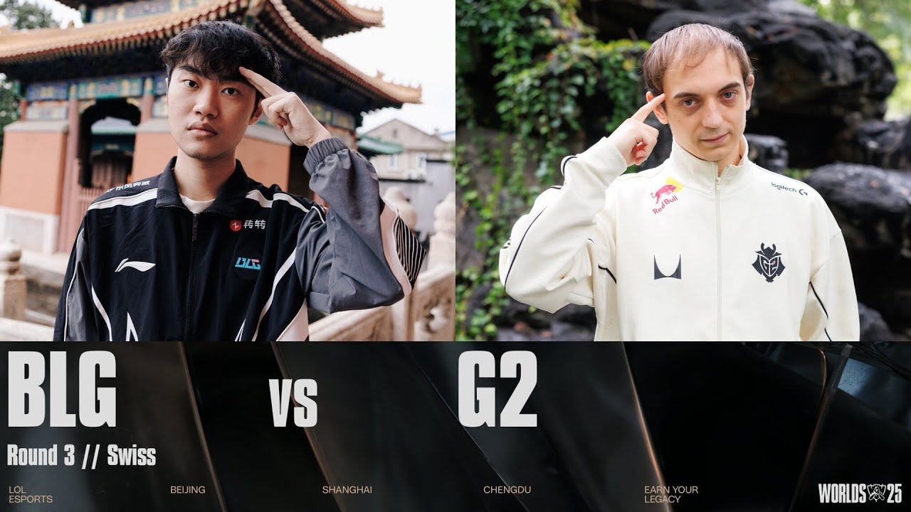 BLG vs G2 | WORLDS 2025 | Swiss | Game 01 | BILIBILI GAMING DREAMSMART vs G2 Esports