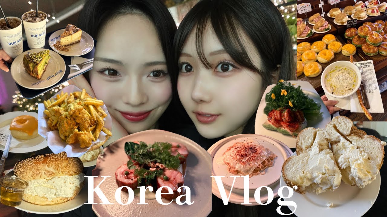 【2泊３日】韓国で爆食🇰🇷24時間ずっと食べてたVlog 🇰🇷✈️美容院も行ったよ💇‍♀️✨