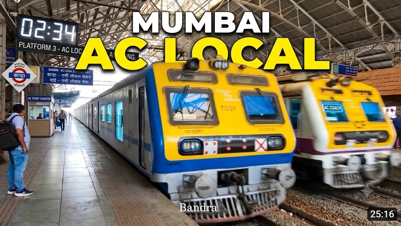 Mumbai AC Local Train: A Multi-Station Showcase...!!!