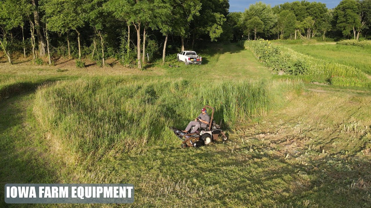 Grasshopper Flail Mower Attachment TIME LAPSE Peruzzo Flail Mower Front Mount Flail Mower