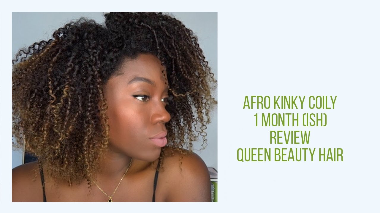 1 Month (ish) review Afro curly hair Queen beauty Hair