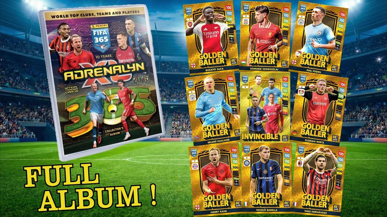 FULL ALBUM Panini FIFA 365 Adrenalyn XL 2025