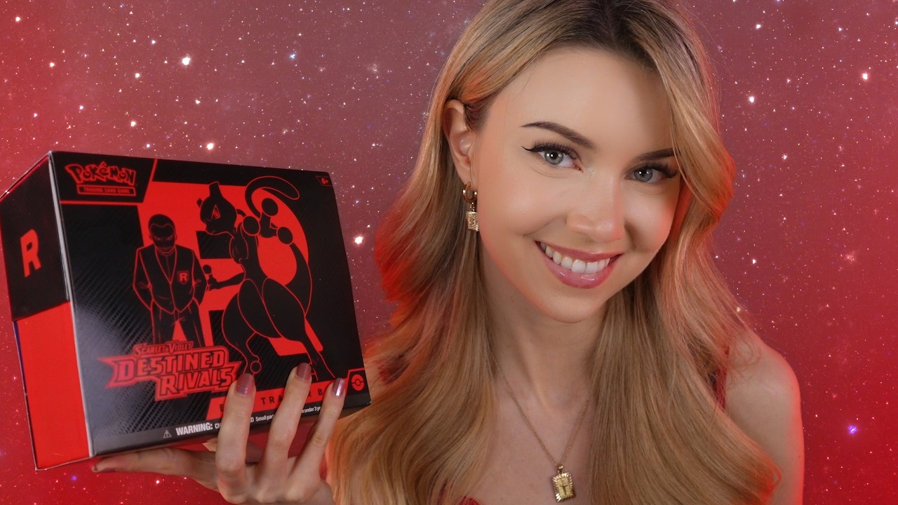 Tingly Pokemon ASMR Trigger Words To Sleep To | Destined Rivals Unboxing