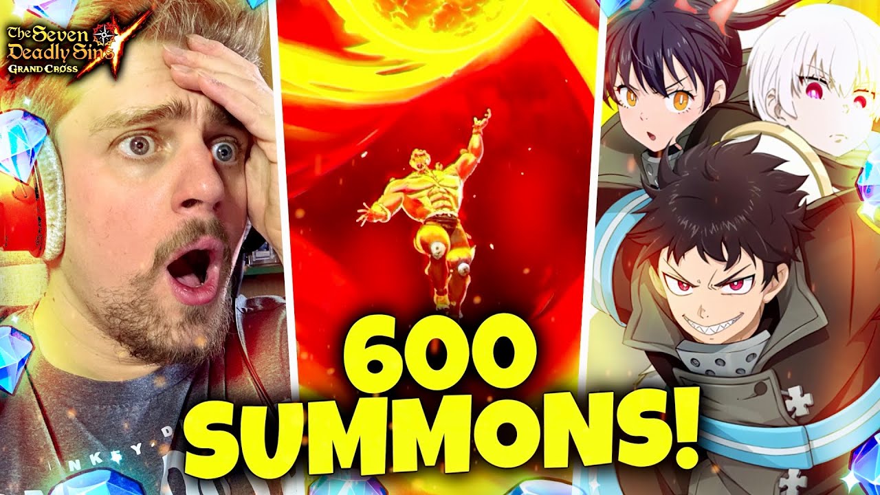 ESCONO TROPPI SHINRA😂! FIRE FORCE COLLAB SUMMONS! - Seven Deadly Sins Grand Cross ITA