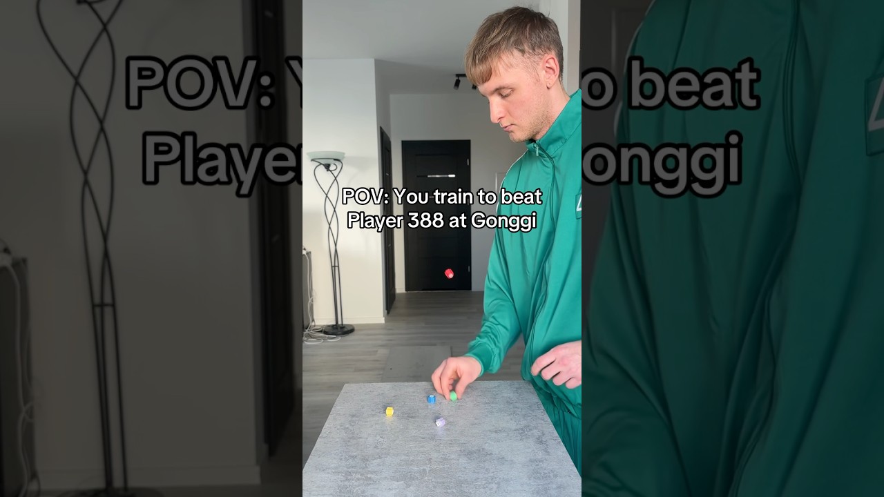 POV: You train to beat Player 388 at Gonggi from Squid Game #gonggi #squidgame #squidgame2 #skills