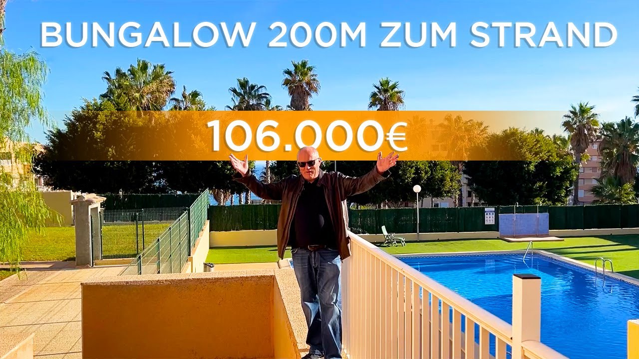 🔥 HOT OFFER🔥 🌴 Bungalow mit Garage und Gemeinschaftspool in Meeresnähe, Torre La Mata