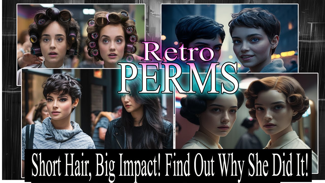 From Straight to Stunning! Retro Perm Transformation!