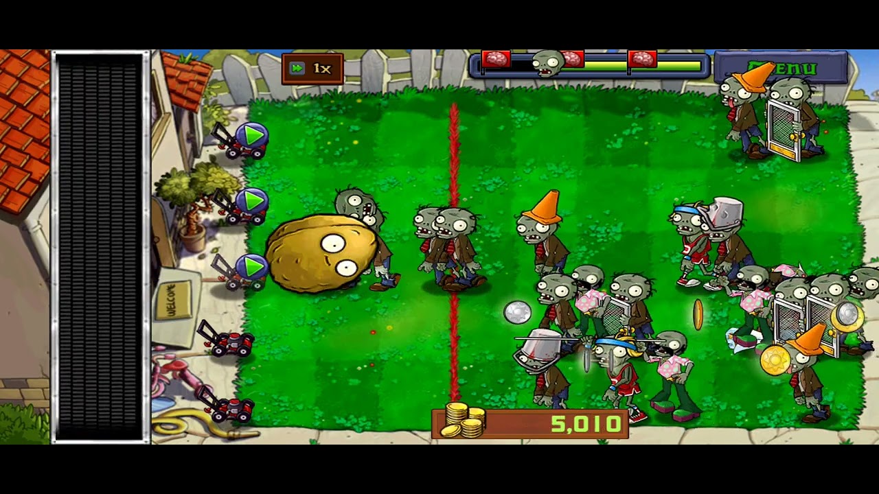 Wall-nut bowling: plants Vs zombies