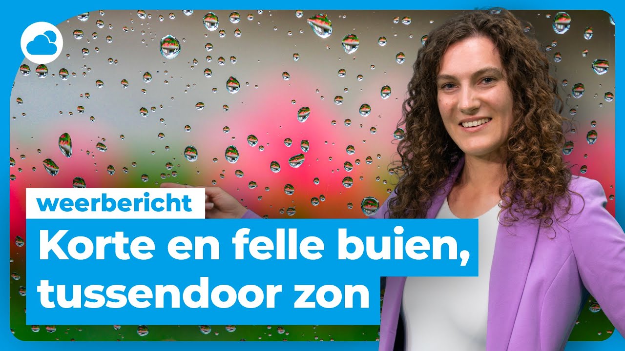 Weerbericht: korte felle buien, tussendoor zon
