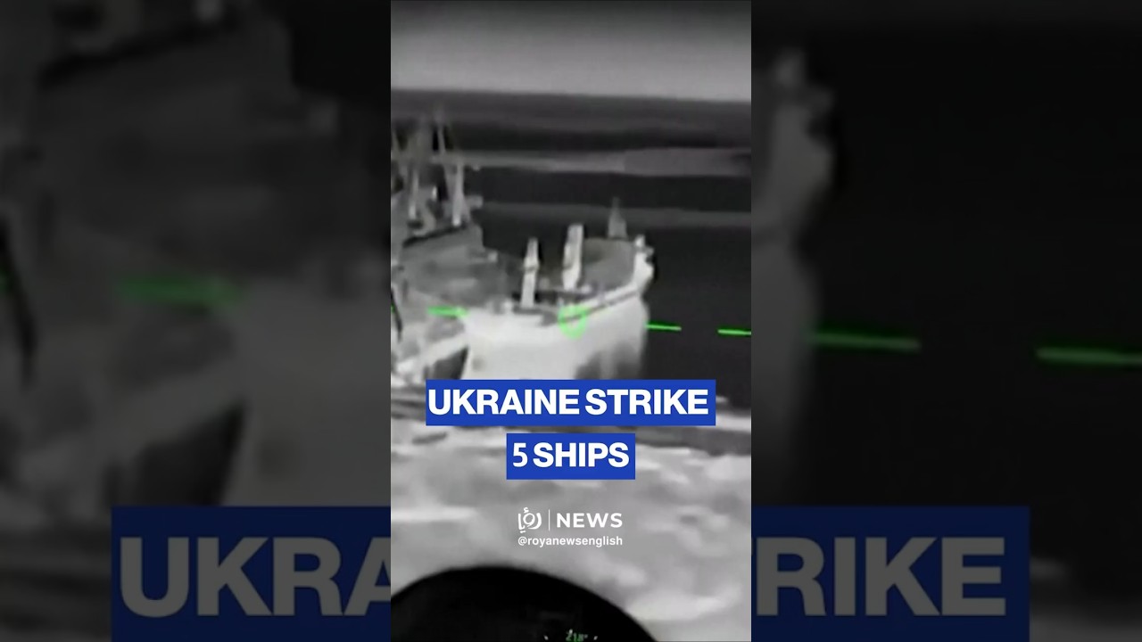 Ukraine strikes hit 5 ships in coordinated port attack