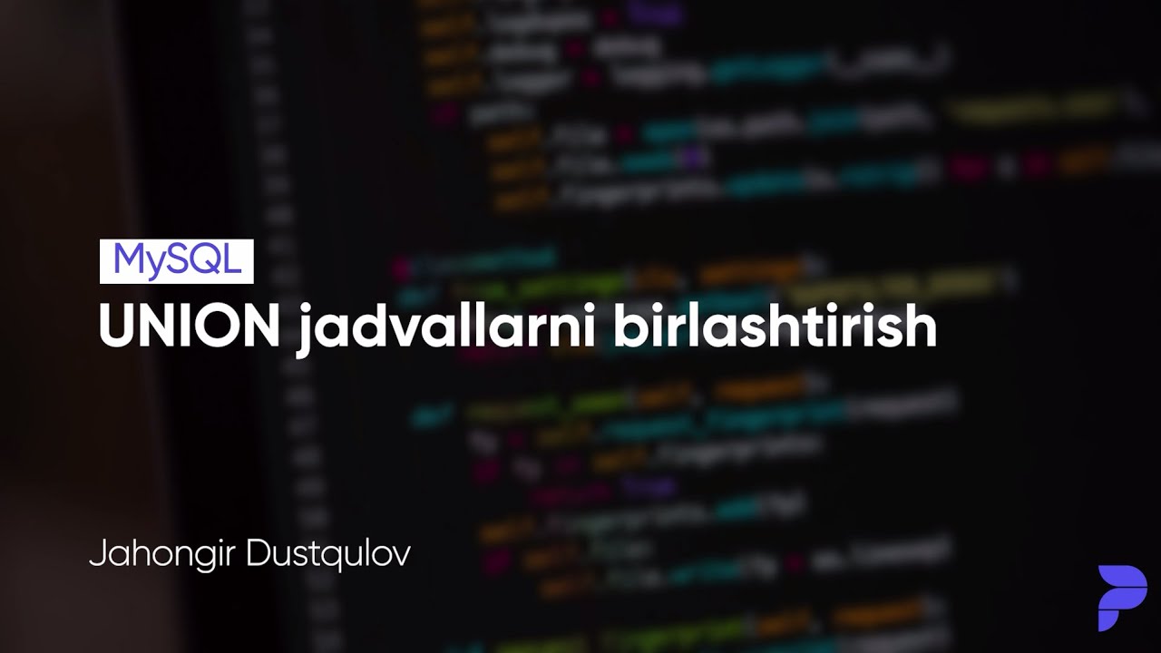 #10 UNION jadvallarni birlashtirish