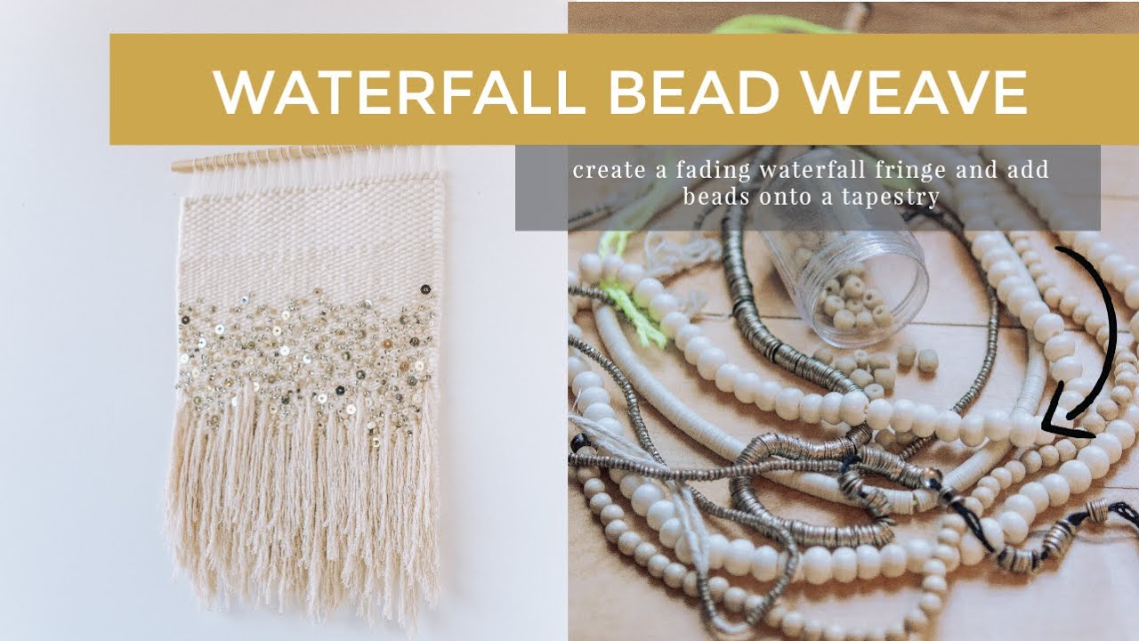 How to Weave a Waterfall Fringe with Beads