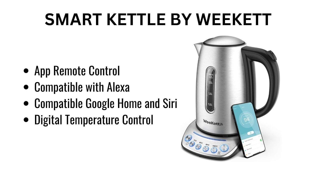 Smart Kettle with App Remote Control -The Weekett Wi Fi Smart Kettle