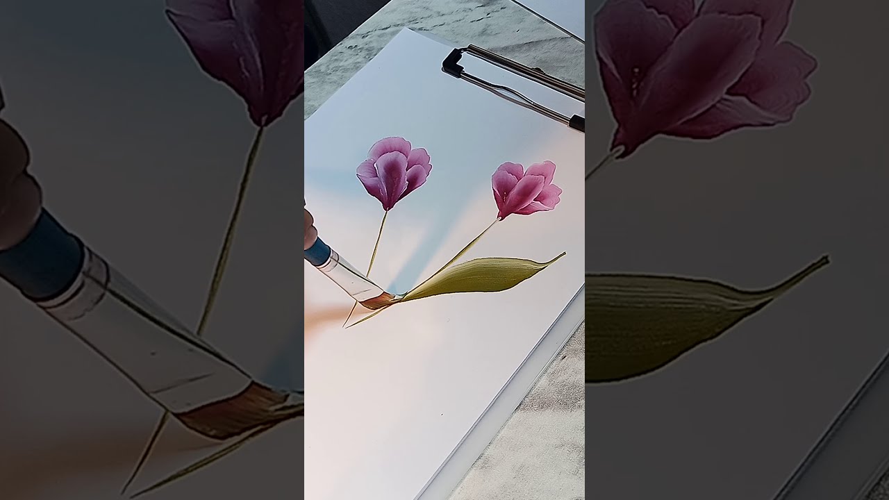 tulipanes en PINCELADA