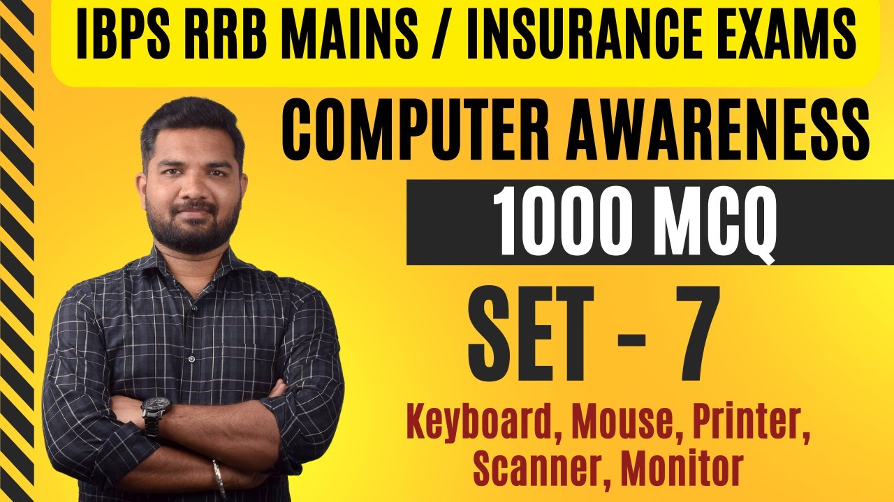 IBPS RRB PO | IBPS RRB Clerk Mains 2025 | Computer Awareness MCQ | Set 7 | Input Output Device
