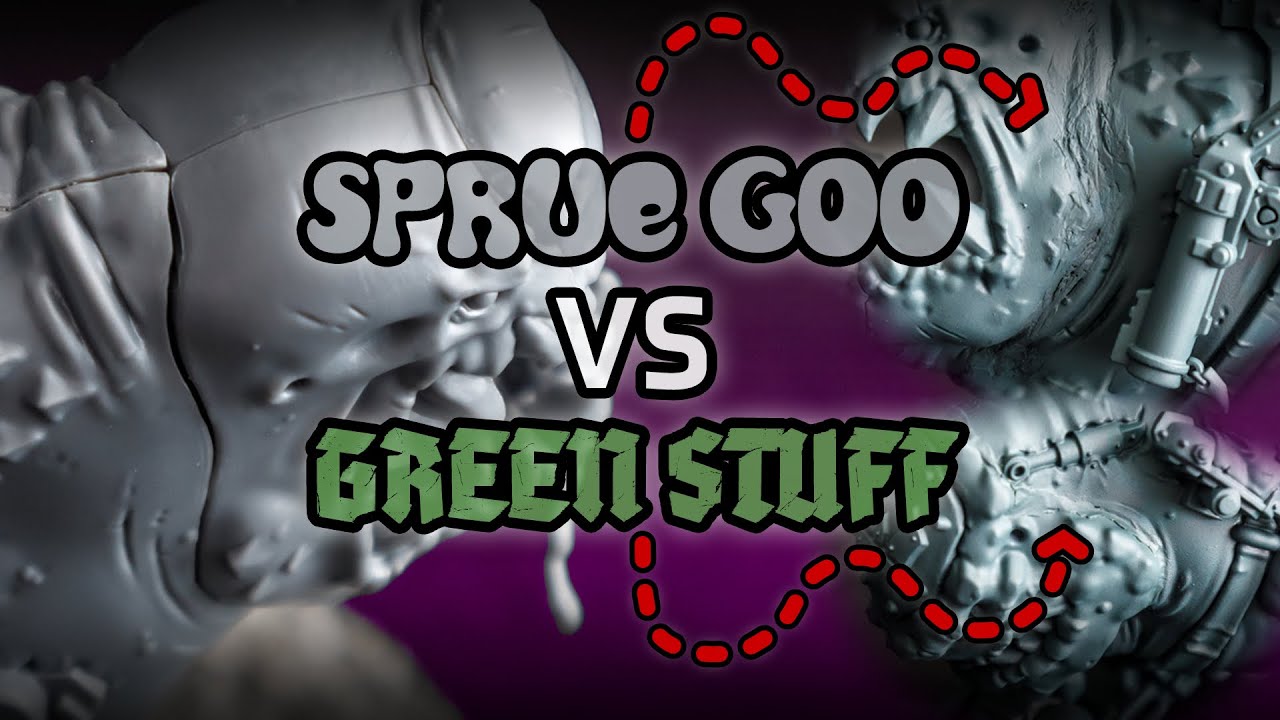 Comparing Sprue Goo to Green Stuff for Gap Filling