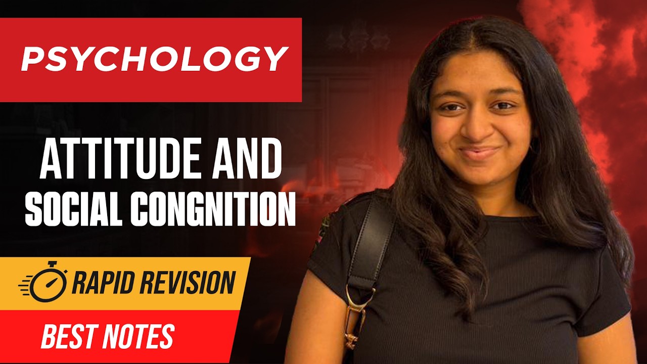 Attitude and Social Cognition Class 12 Psychology One Shot - Rapid Revision for Board Exams 2026