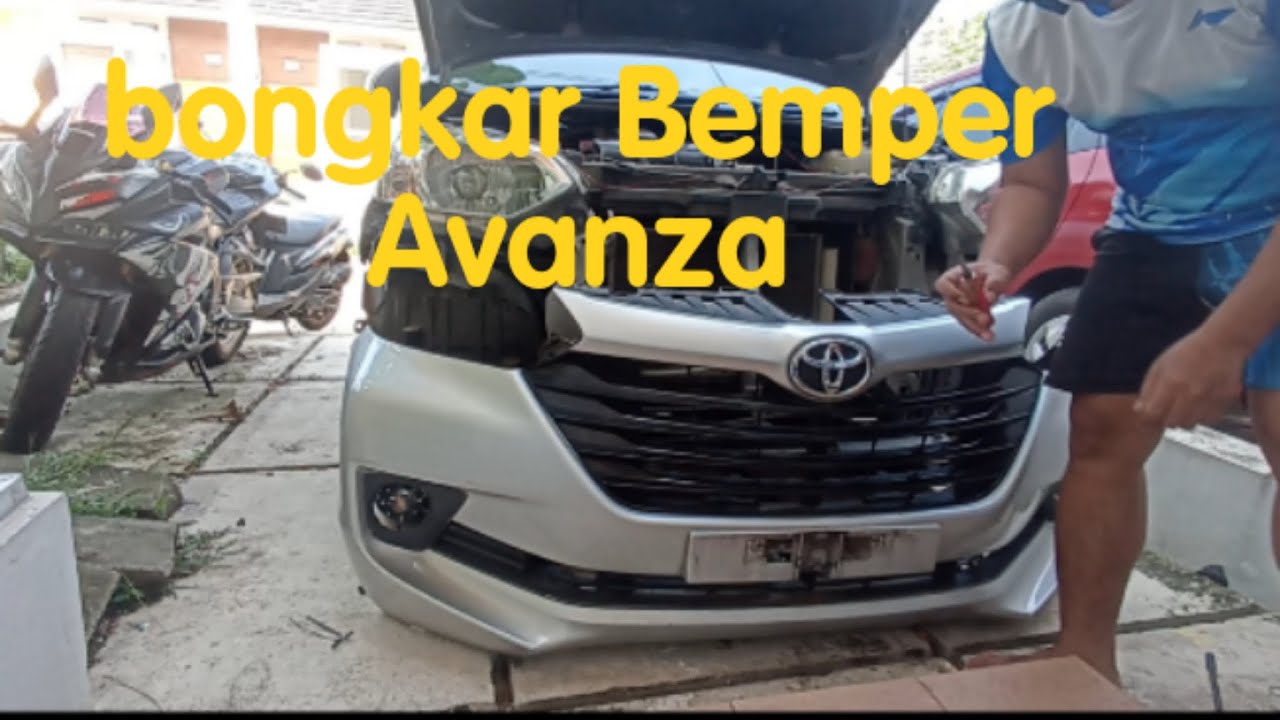 Tutorial/Cara bongkar Bumper/Bemper Depan Avanza 2016. #bempermobil #bemper #avanza