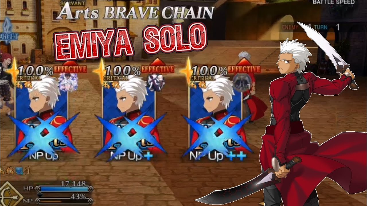 【FGO】 Roma Grail Front - 5th Battle 『SOLO』 ft. Archer - EMIYA