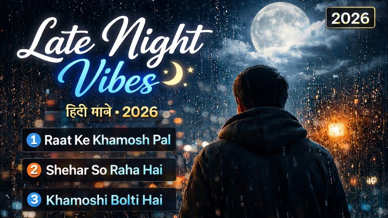 Late Night Hindi Vibes 🌙 | 3 Sad Night Songs | Chill & Emotional Music 2026