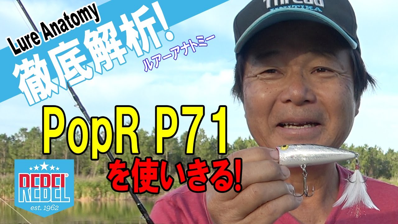 【ヒロ内藤流バス釣り】徹底解析ポップR　P71を使い切る！【レベル社ポッパー】