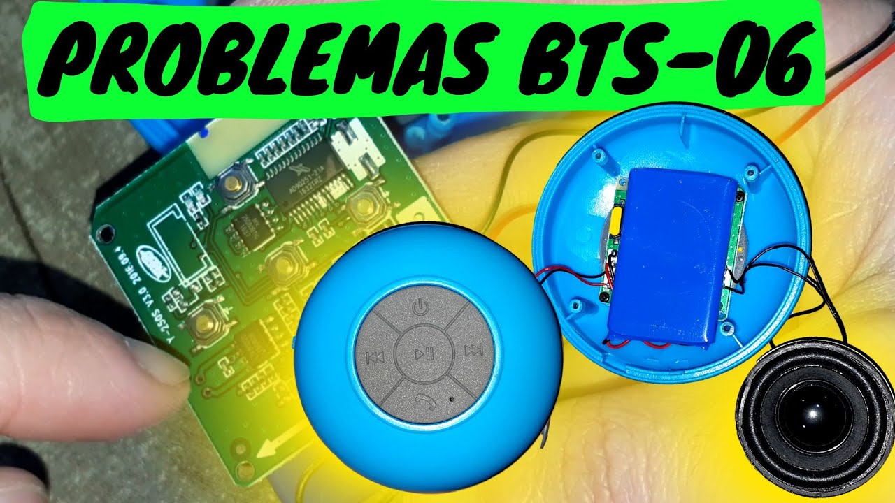 CAIXA DE SOM BLUETOOTH BTS-06 VENTOSA NÃO LIGA NÃO CARREGA NÃO TOCA MUSICA