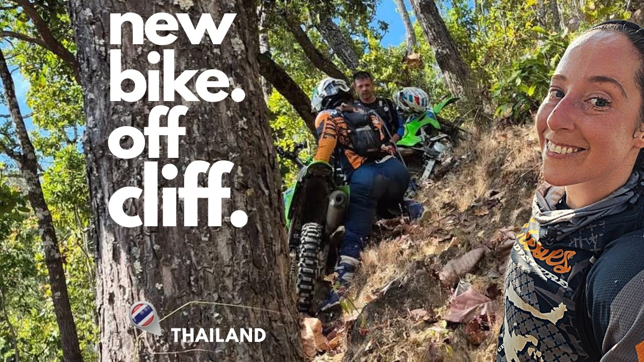 New 2026 KLX230R: First Ride Out, Falling Off A Mountain