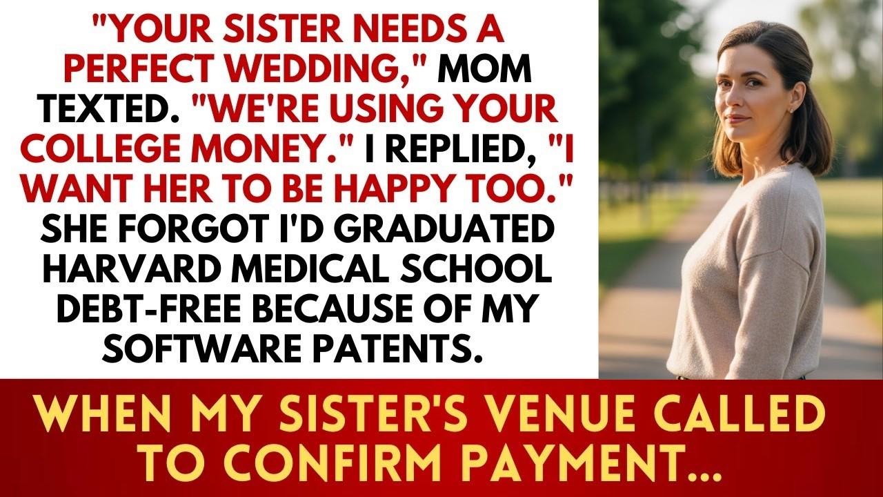 They Spent My College Fund on My Sister’s Wedding – What Happened Next Shocked Everyone