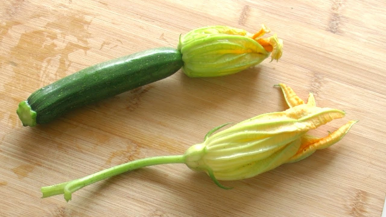 Tortilla con la Flor del Calabacín - Rapida en 5 minutos