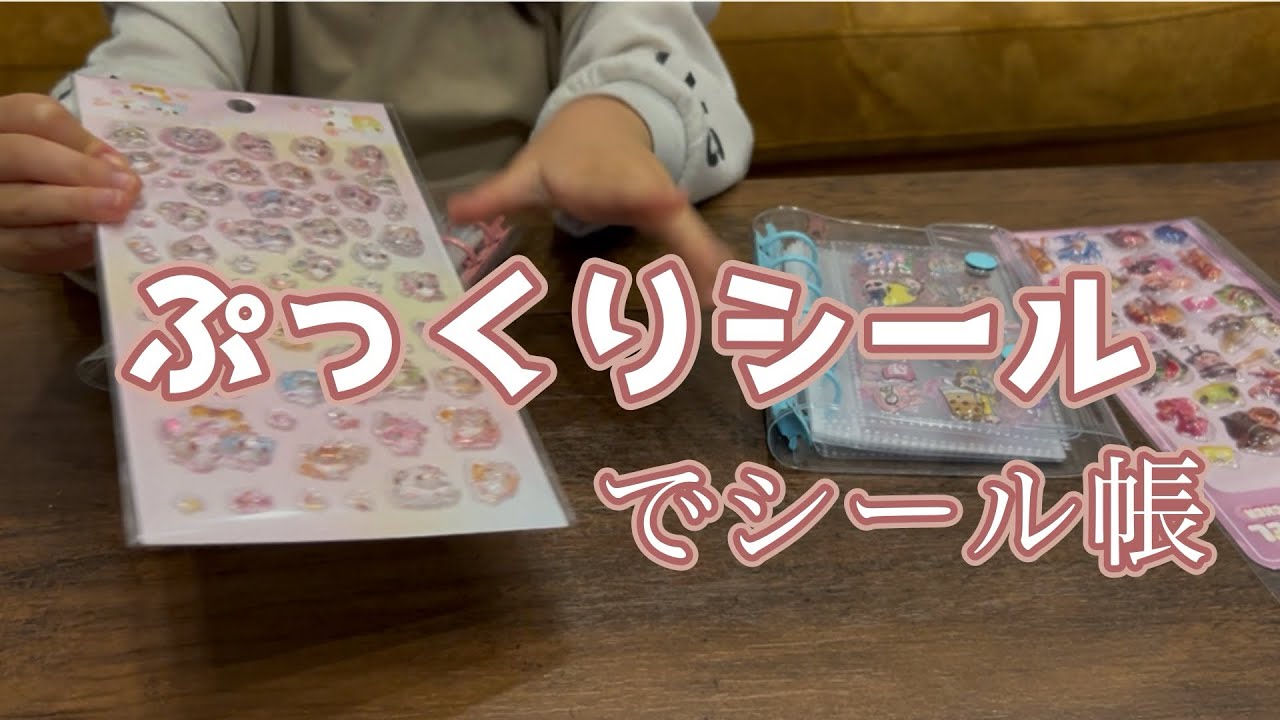 お気に入りのぷっくりシールでシール帳つくるよー⭐︎