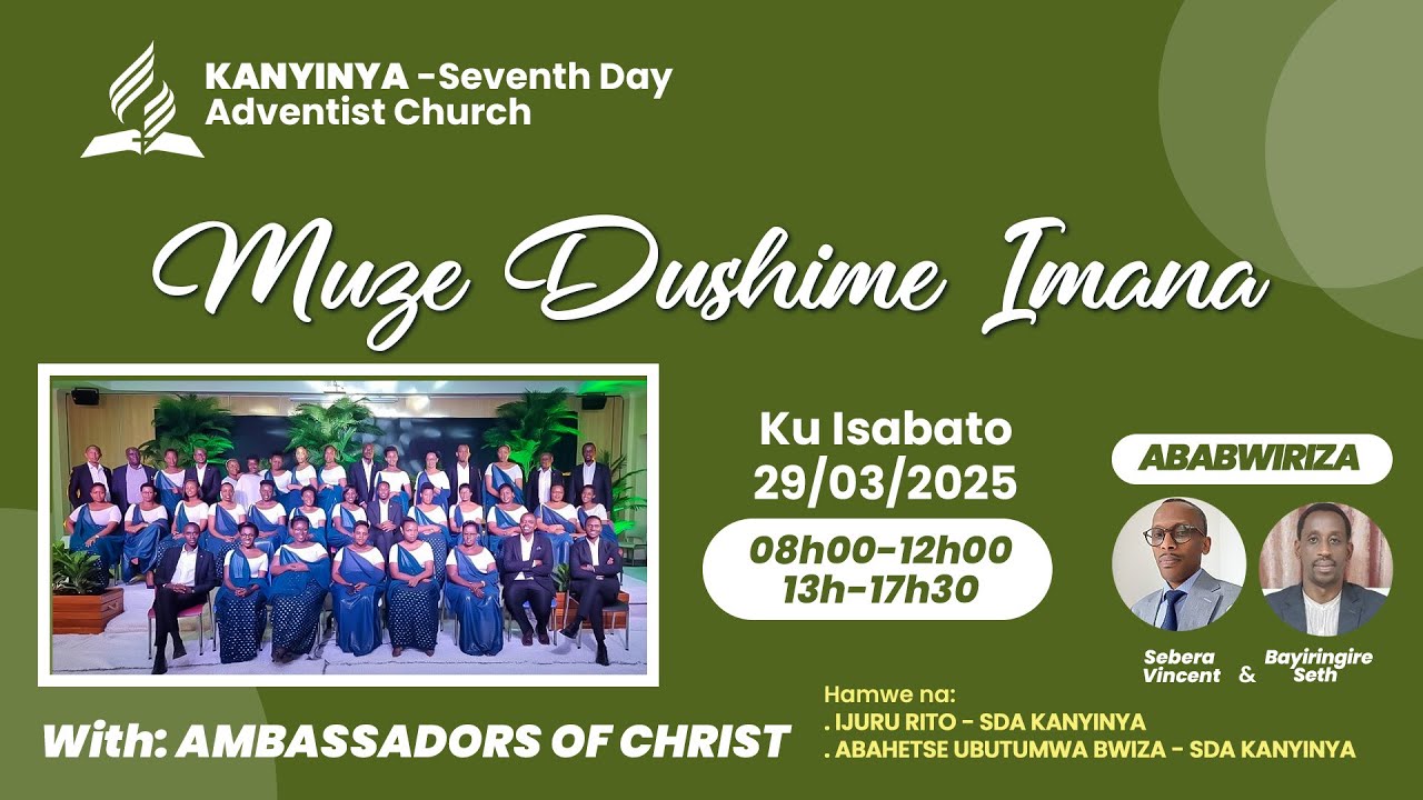 Live 💟: Amateraniro yo Gushima Imana - KANYINYA SDA CHURCH Hamwe na AMBASSADORS OF CHRIST