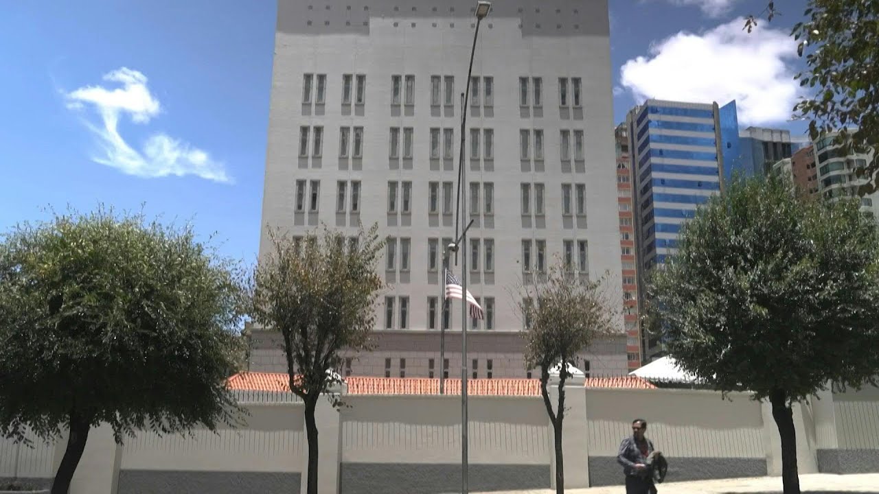 Exterior of US Embassy in La Paz as countries decide to appoint ambassadors after break | AFP