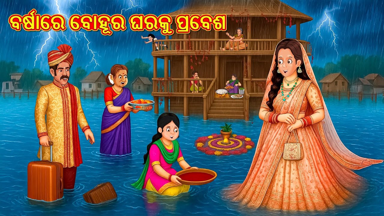 ବର୍ଷାରେ ବୋହୂର ଘରକୁ ପ୍ରବେଶ | Odia Stories | Kahani in Odia | New Odia Stories | Stories in Odia