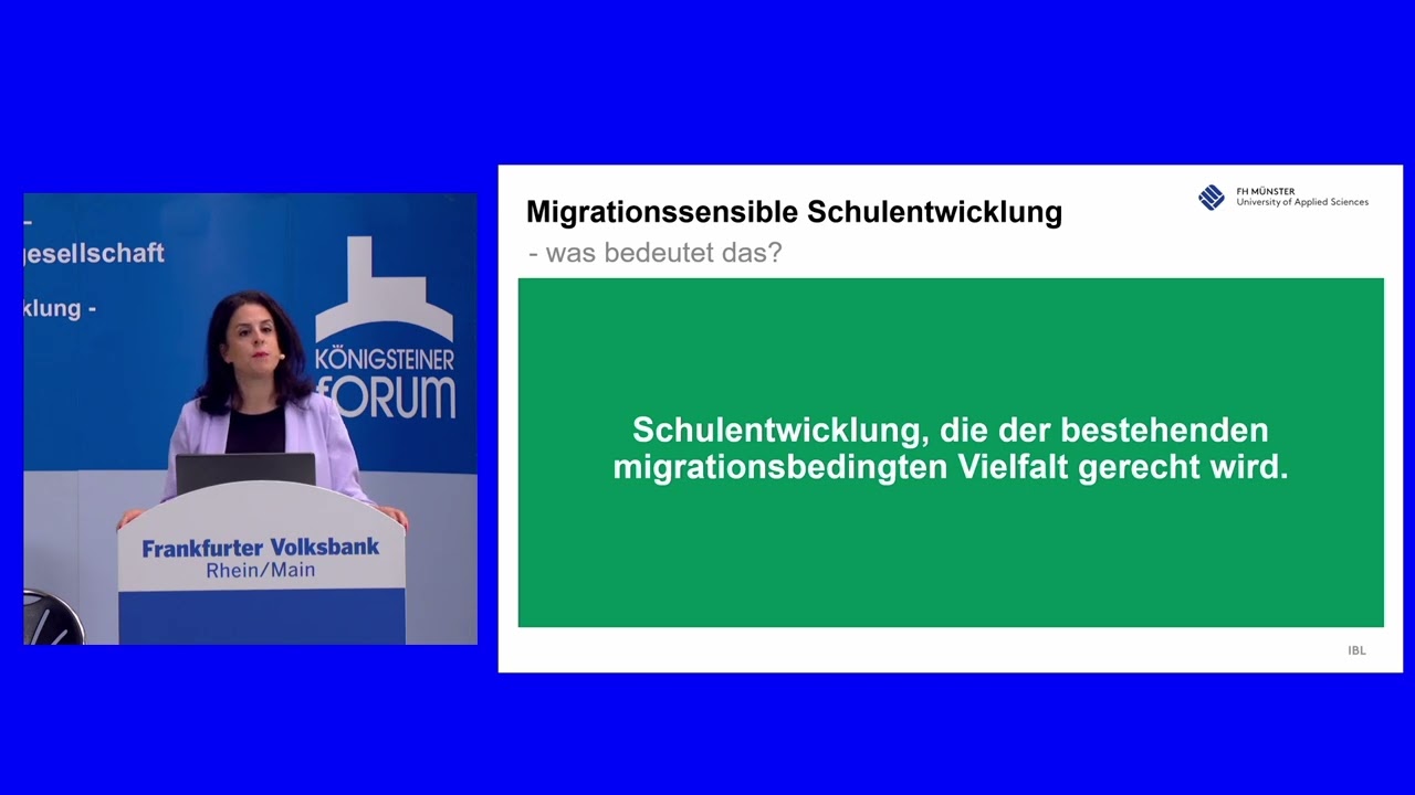 K&ouml;nigsteiner Forum - Migrationssensible Schulentwicklung - wie geht das?