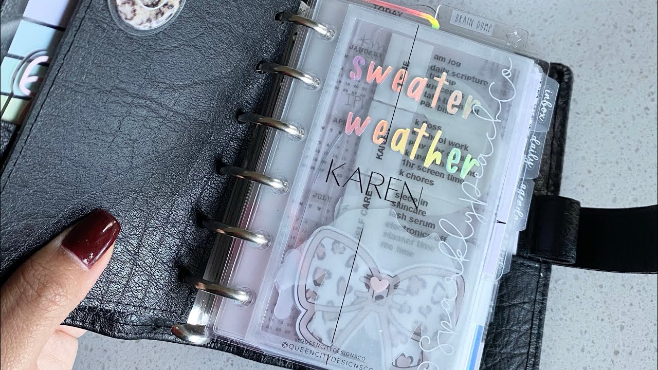 Pocket Rings VDS TM Noir Planner Flip Through