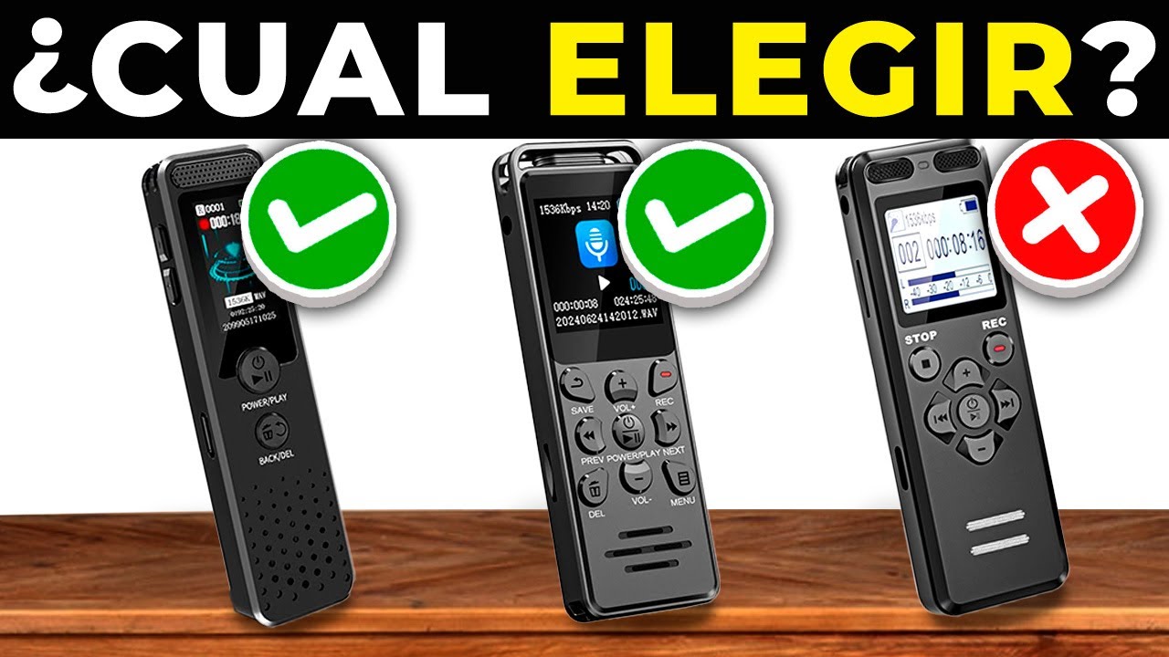 😮 Las 5 MEJORES GRABADORAS de VOZ DIGITALES 2025 | GRABADORAS DIGITALES Calidad Precio