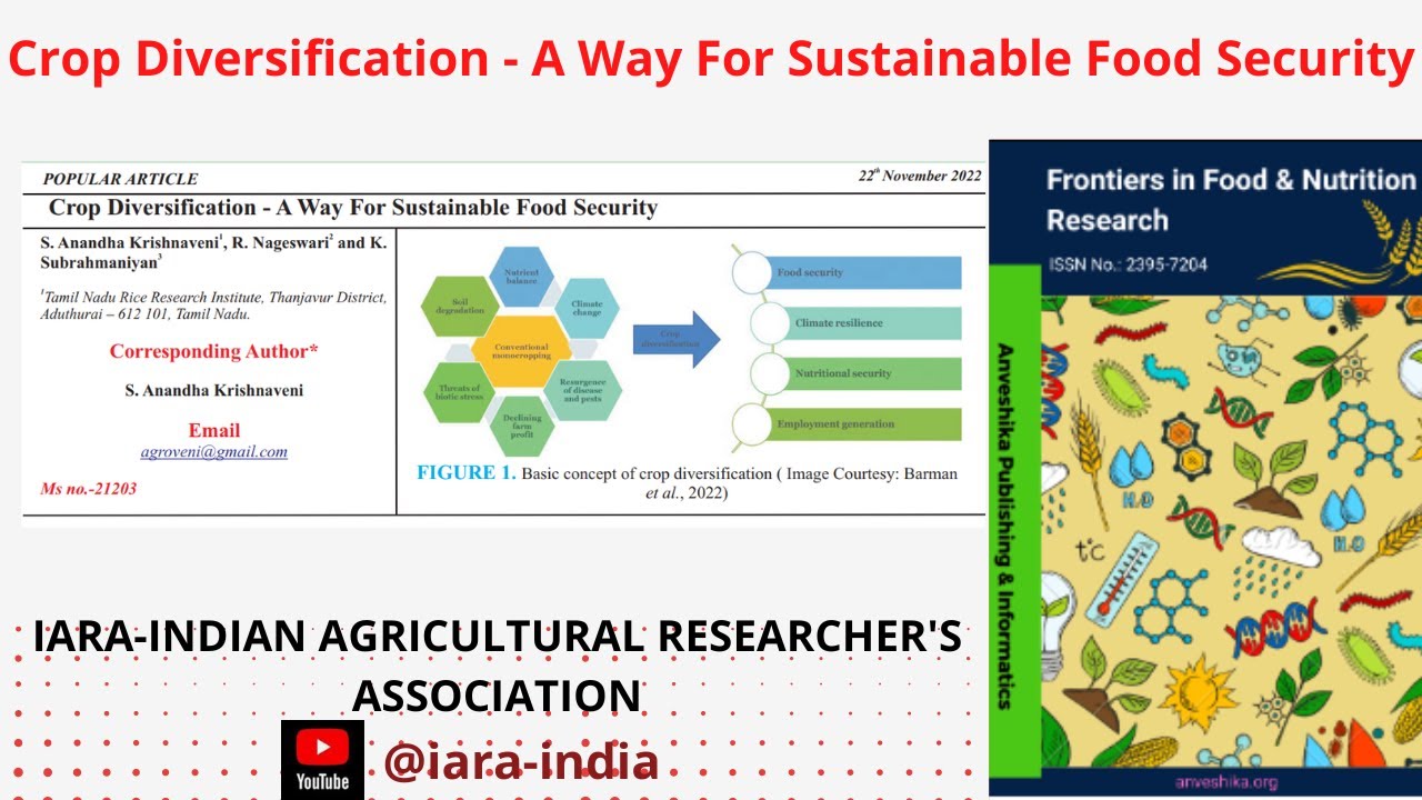 Crop Diversification - A Way For Sustainable Food Security