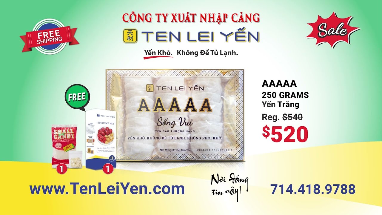 Premium Edible Bird's Nest - White Nest. Ten Lei Yen AAAAA