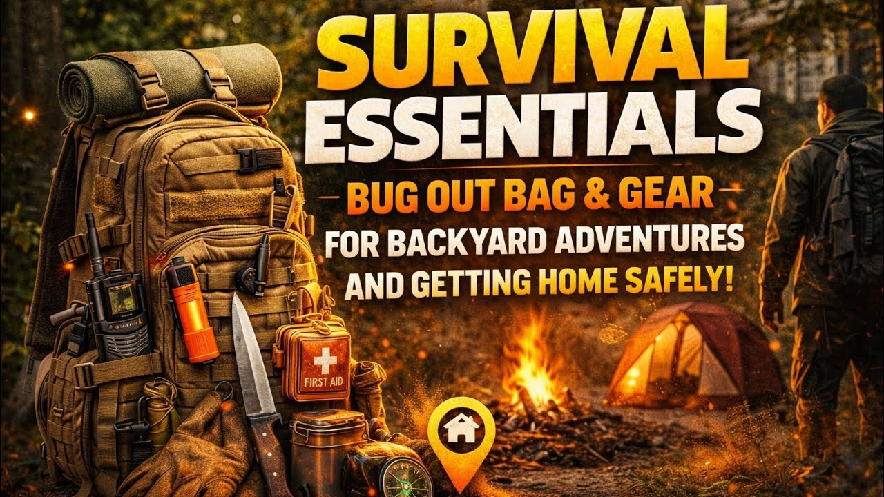 Survival Essentials: Bug Out Bag and Gear for Backyard Adventures and Getting Home Safely!