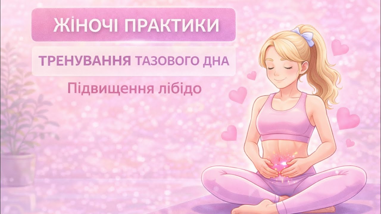 ЖІНОЧІ ПРАКТИКИ. ТРЕНУВАННЯ ТАЗОВОГО ДНА. Підвищення лібідо.