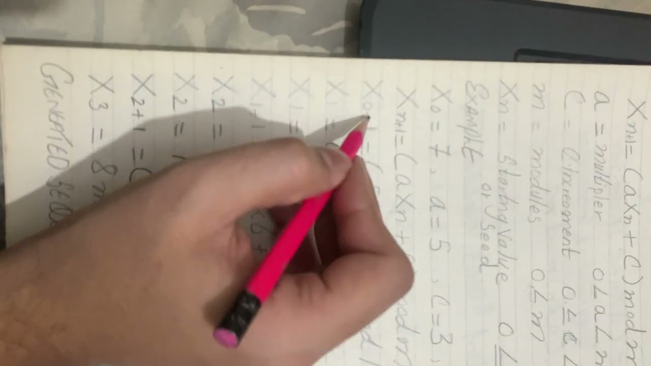 Linear Congruential Generator ( IS )
