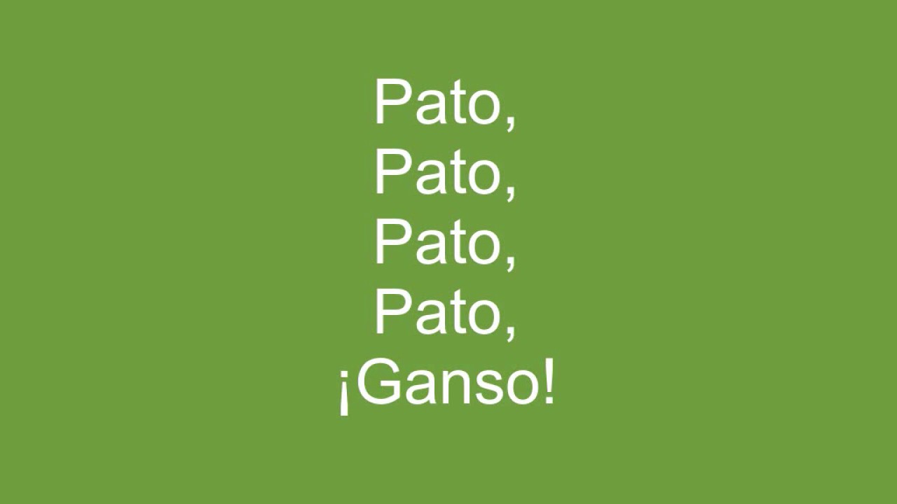 Pato, pato, ganso letra - letra de Juego en c&iacute;rculo