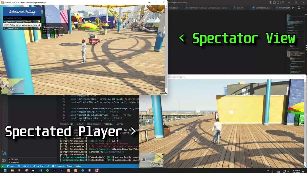 AdvancedSpectate V2.0.0 Update (FiveM Script)