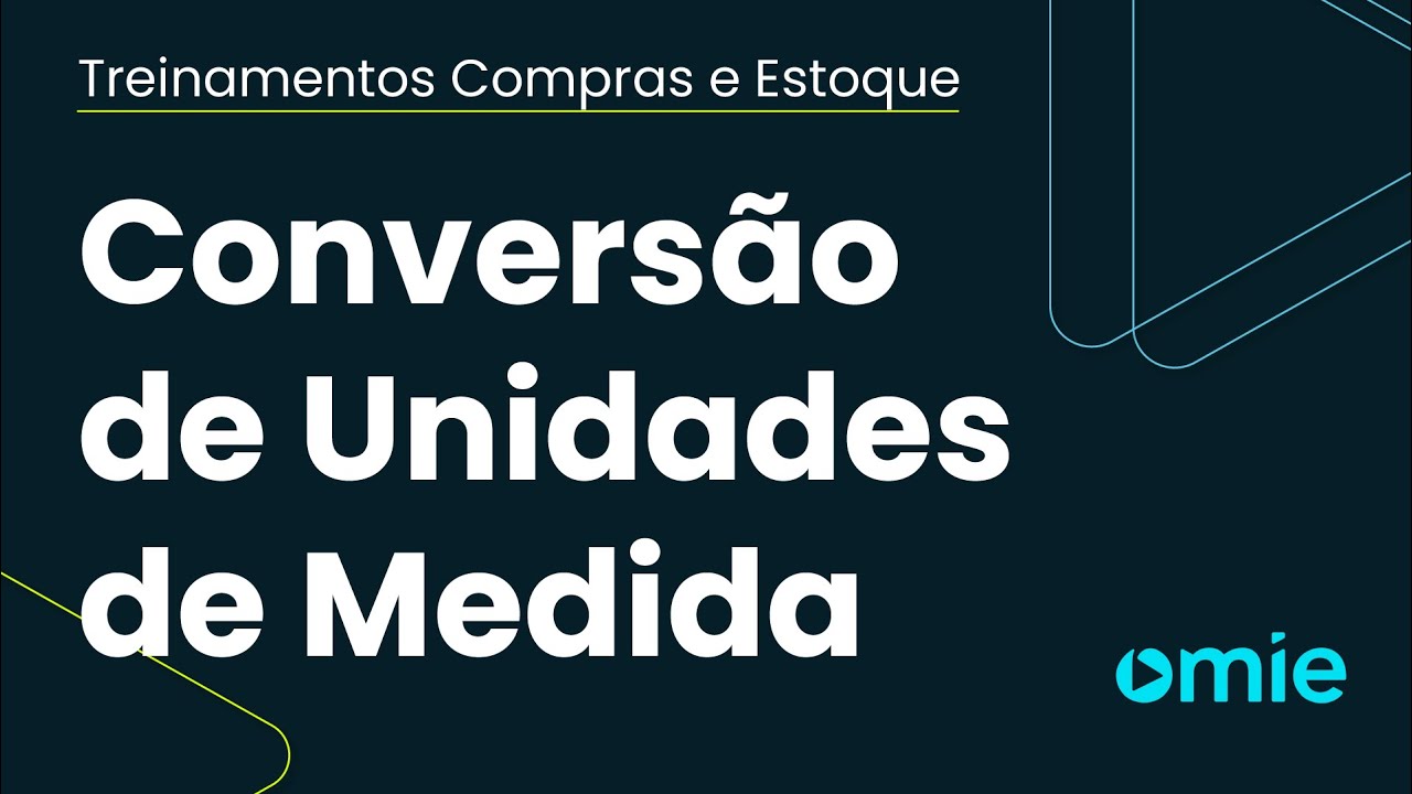 Como converter as unidades de medida na Omie?