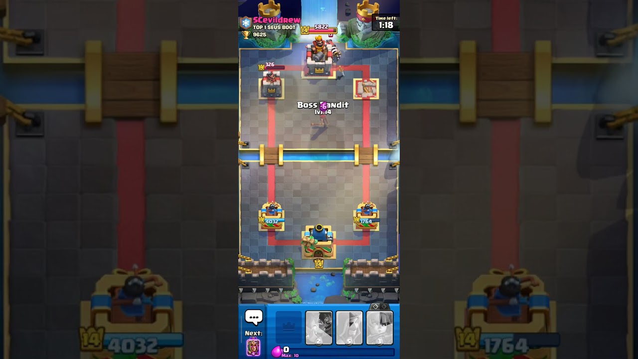 Destroy enemy tower full match #clashroyale #gaming #gameplay 