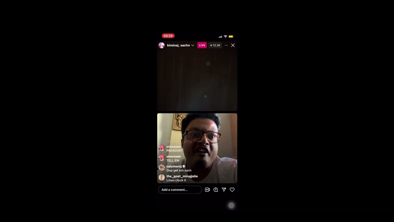 Nicki Minaj’s instagram live 21/6/2025 with Akbar V and a head barb #nickiminaj #barbz #gagcity
