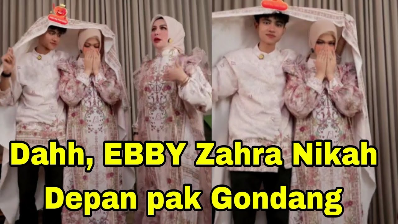 EBBY ZAHRA NIKAH, PAK GONDANG JADI WALI