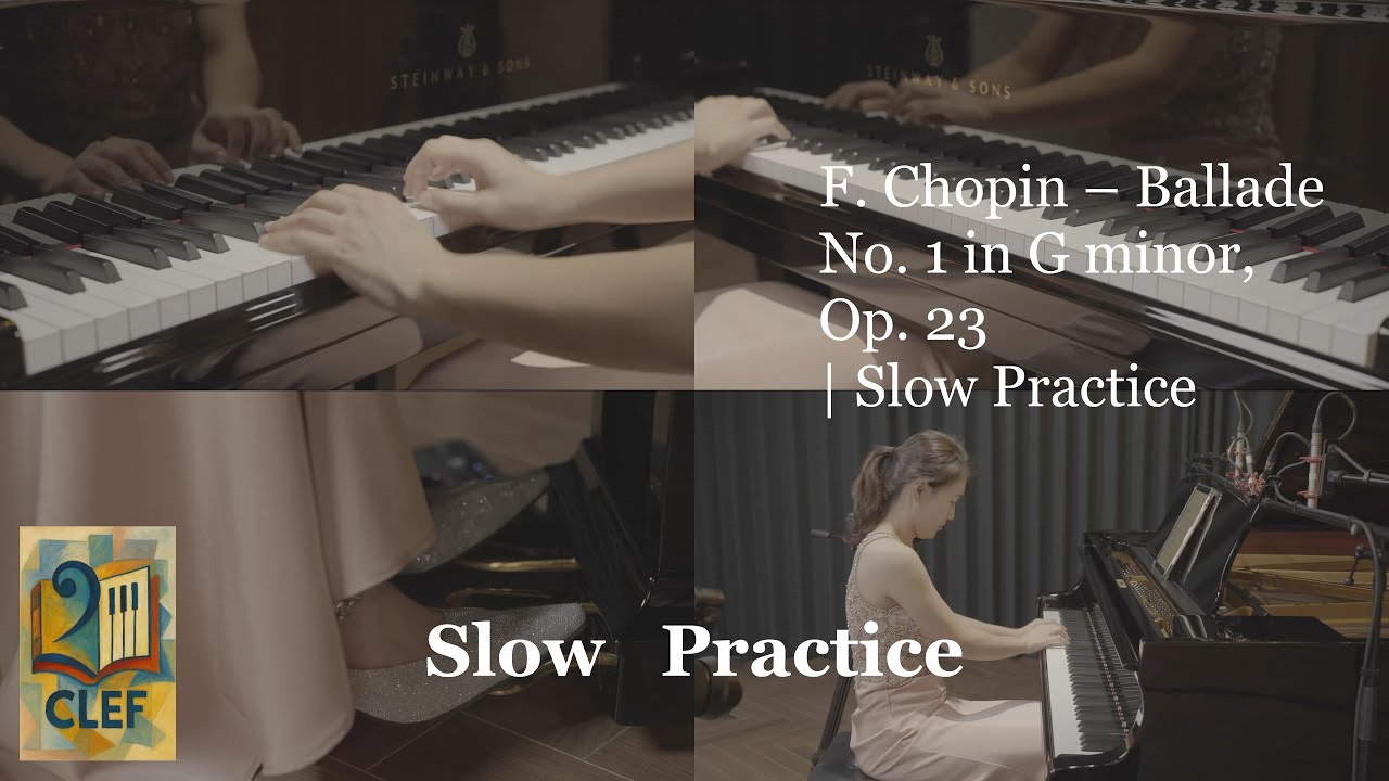 F. Chopin – Ballade No. 1 in G minor, Op. 23  | Slow Practice