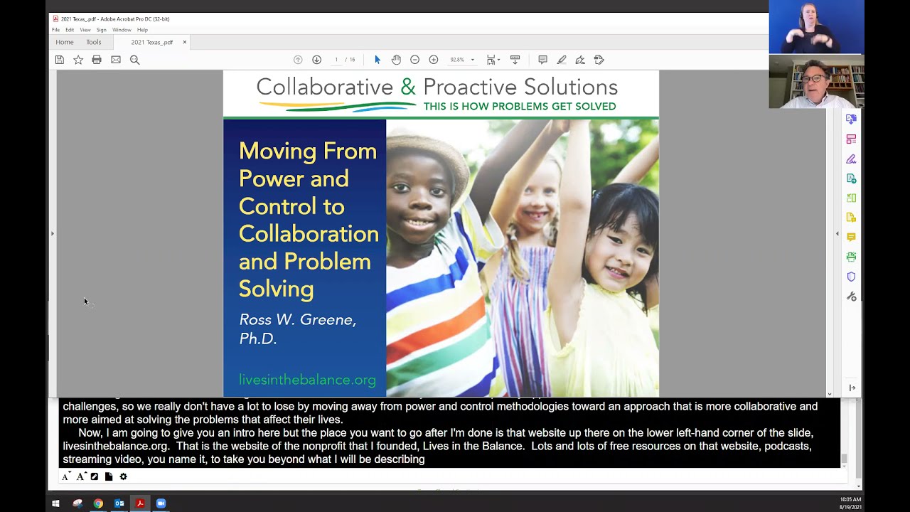 Collaborative & Proactive Solutions Workshop